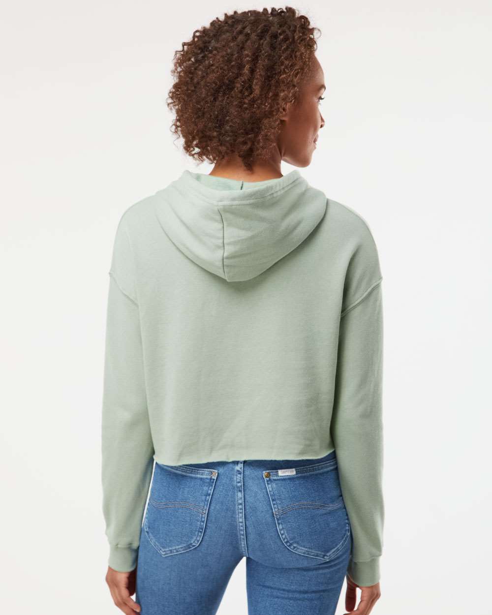 WomenÃ‚â€™s Lightweight Crop Hooded Sweatshirt