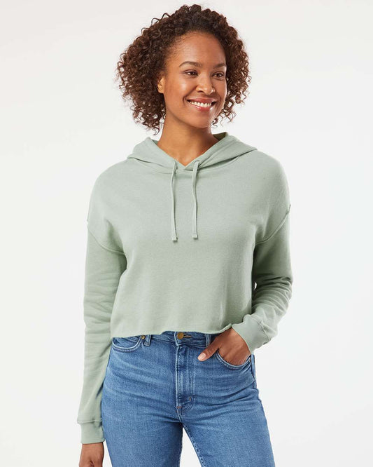 WomenÃ‚â€™s Lightweight Crop Hooded Sweatshirt