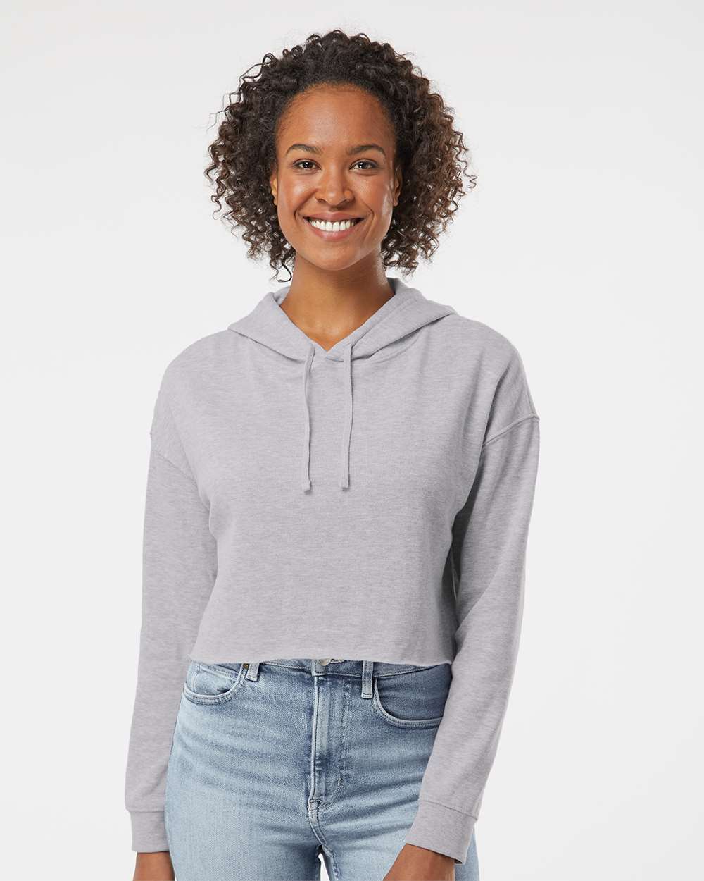 WomenÃ‚â€™s Lightweight Crop Hooded Sweatshirt