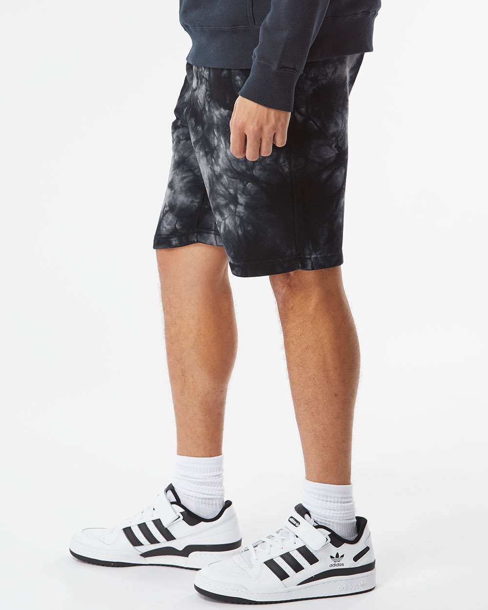 Unisex Tie-Dyed Fleece Shorts