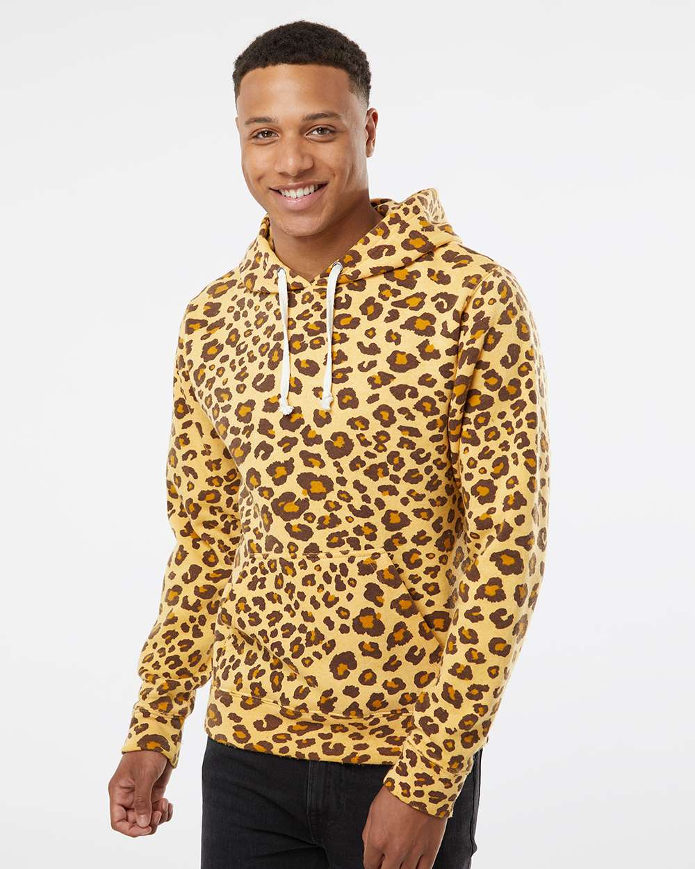 Men's Triblend Fleece Hooded Sweatshirt