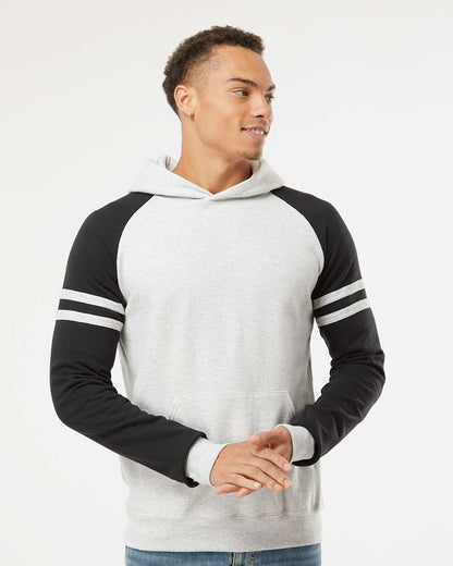 Unisex NublendÃ‚Â® Varsity Colorblocked Raglan Hooded Sweatshirt