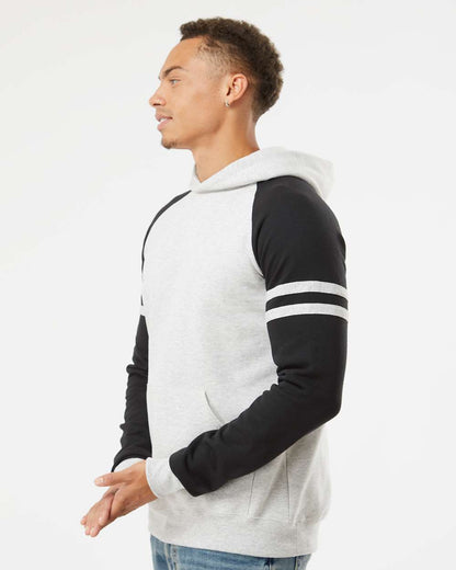 Unisex NublendÃ‚Â® Varsity Colorblocked Raglan Hooded Sweatshirt