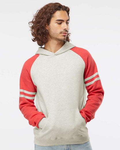 Unisex NublendÃ‚Â® Varsity Colorblocked Raglan Hooded Sweatshirt