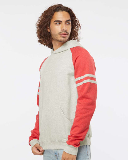 Unisex NublendÃ‚Â® Varsity Colorblocked Raglan Hooded Sweatshirt