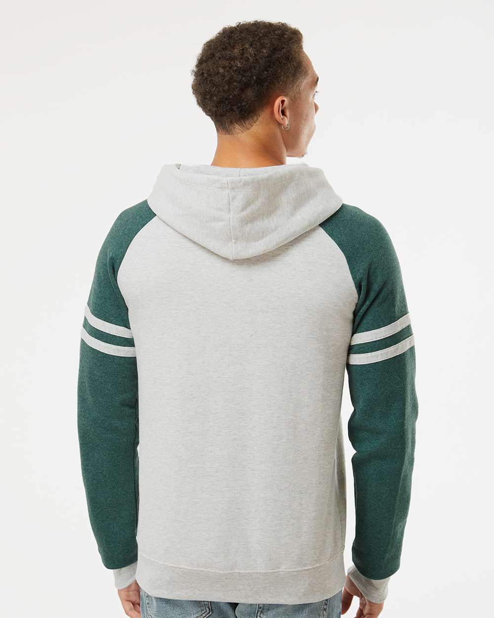 Unisex NublendÃ‚Â® Varsity Colorblocked Raglan Hooded Sweatshirt