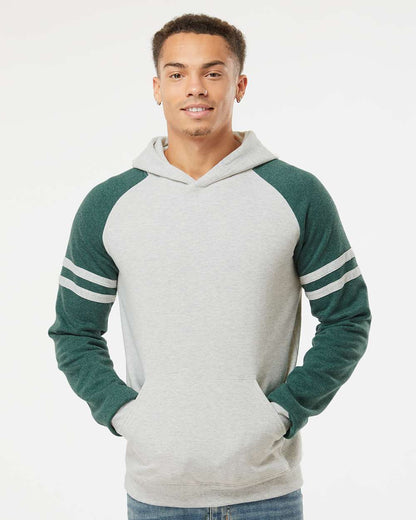 Unisex NublendÃ‚Â® Varsity Colorblocked Raglan Hooded Sweatshirt
