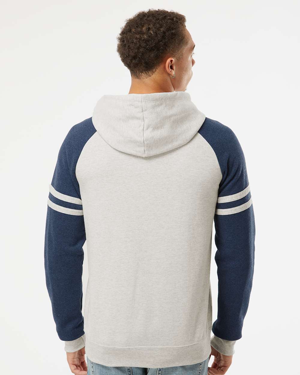 Unisex NublendÃ‚Â® Varsity Colorblocked Raglan Hooded Sweatshirt