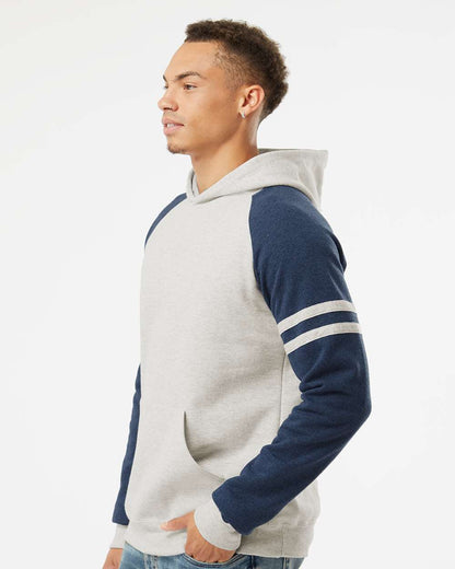 Unisex NublendÃ‚Â® Varsity Colorblocked Raglan Hooded Sweatshirt