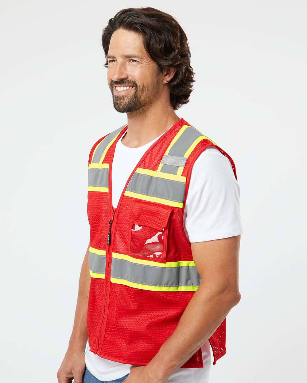 Unisex EV SeriesÃ‚Â® Enhanced Visibility 3 Pocket Mesh Vest