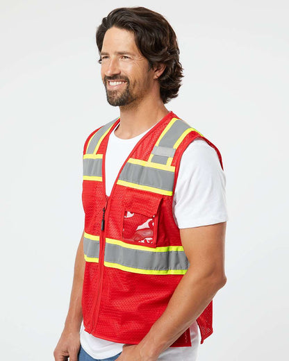 Unisex EV SeriesÃ‚Â® Enhanced Visibility 3 Pocket Mesh Vest