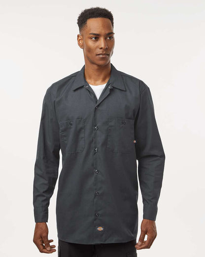 Men's Tall Industrial Long Sleeve Work Shirt