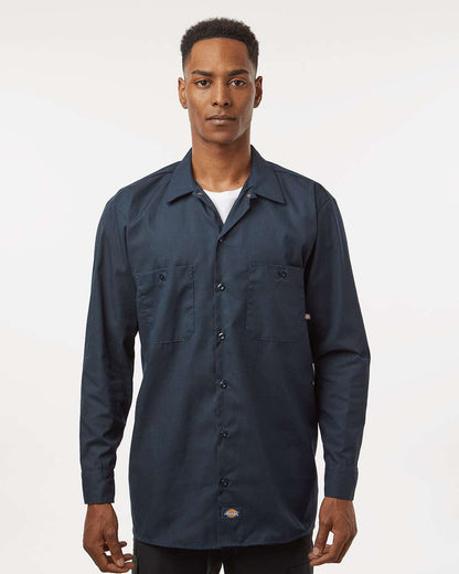 Men's Tall Industrial Long Sleeve Work Shirt