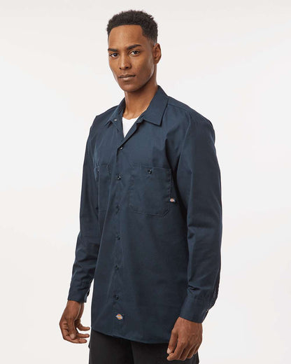 Men's Tall Industrial Long Sleeve Work Shirt