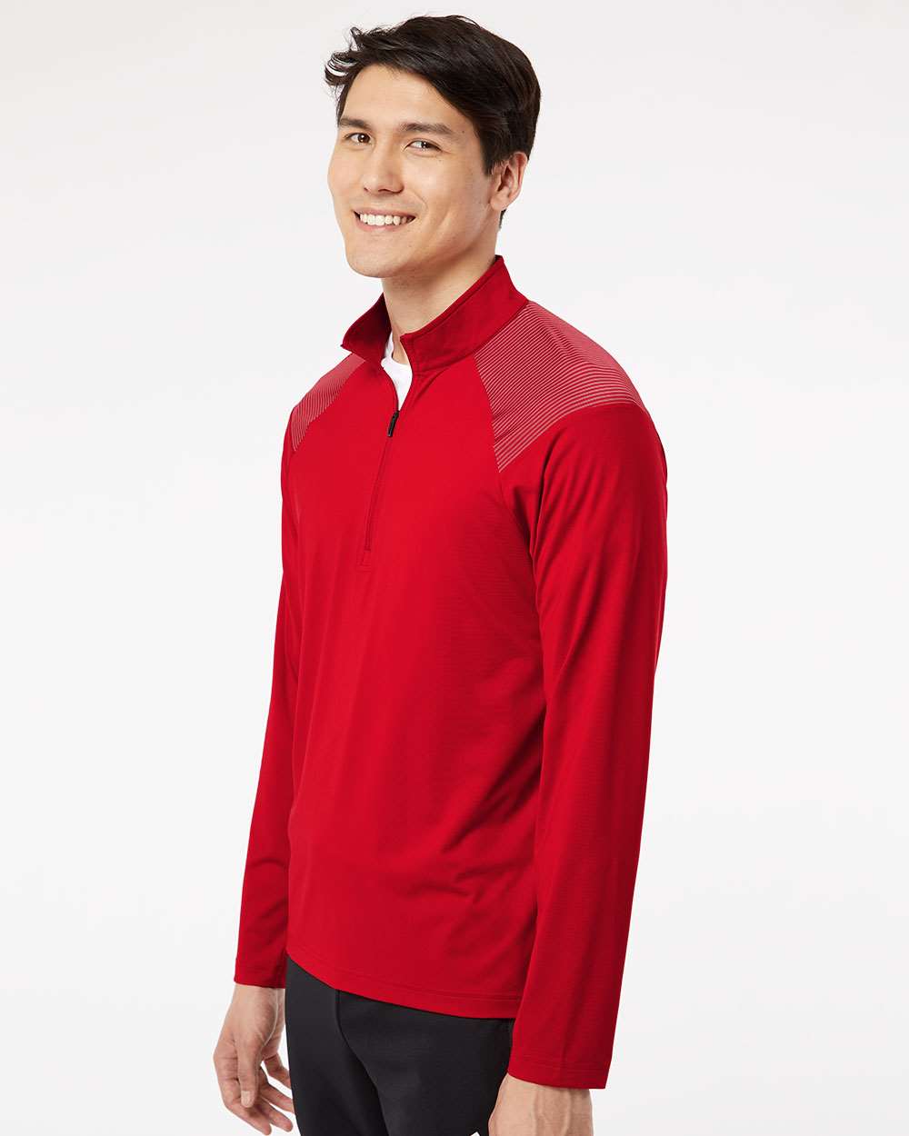 Men's Ultimate365 Lightweight Shoulder Stripe Quarter-Zip Pullover