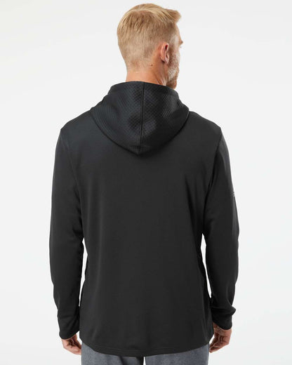 Men's Textured Mixed Media Midweight Hooded Sweatshirt