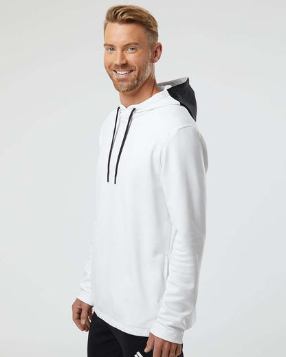 Men's Textured Mixed Media Midweight Hooded Sweatshirt