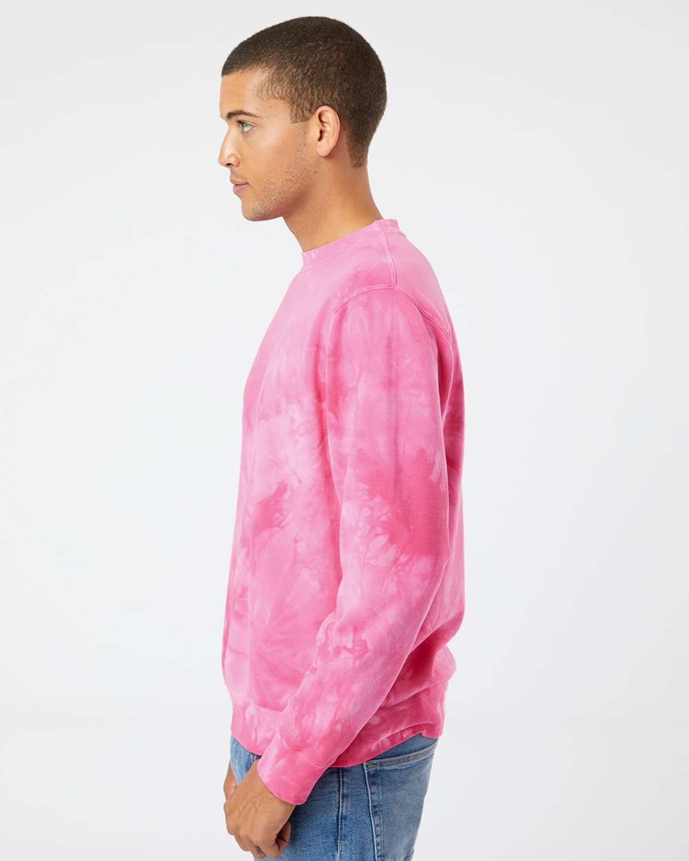 Unisex Midweight Tie-Dyed Crewneck Sweatshirt
