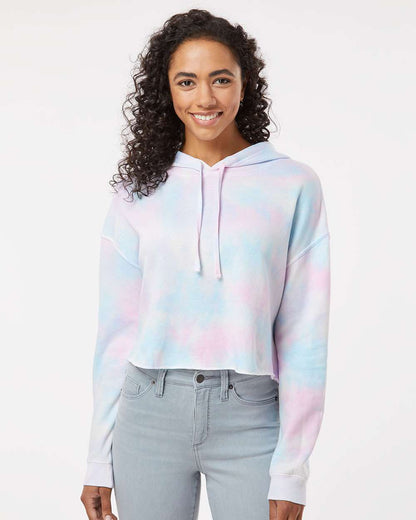 Independent Trading Co. Womenâ€™s Lightweight Crop Hooded Sweatshirt
