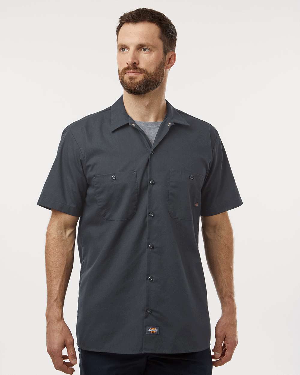Men's Tall Industrial Short Sleeve Work Shirt