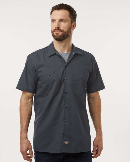 Men's Tall Industrial Short Sleeve Work Shirt