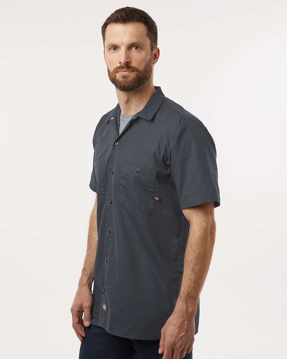 Men's Tall Industrial Short Sleeve Work Shirt