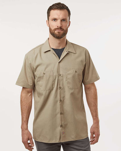 Men's Tall Industrial Short Sleeve Work Shirt