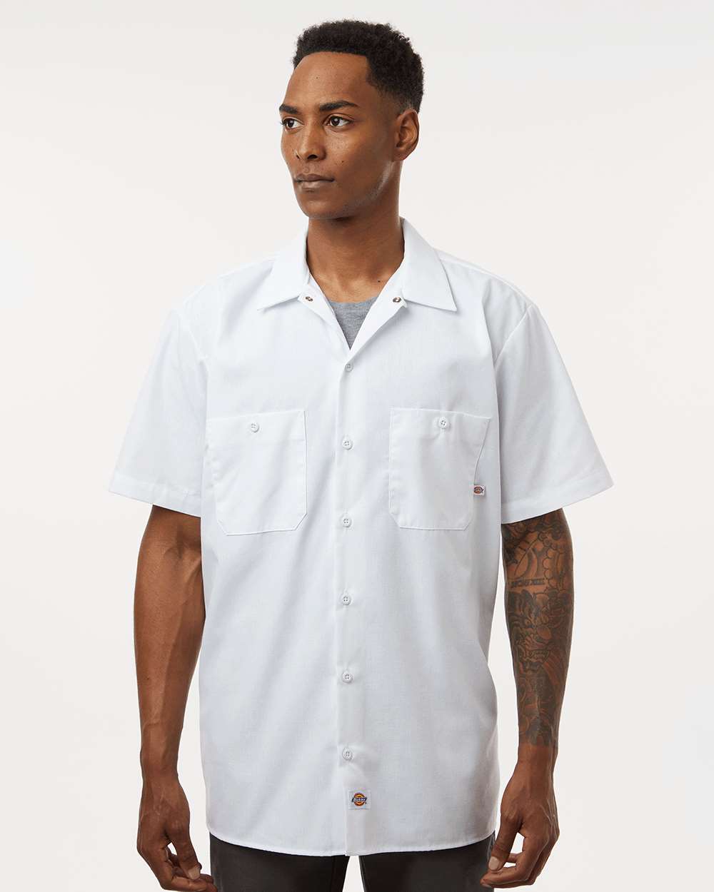 Men's Tall Industrial Short Sleeve Work Shirt