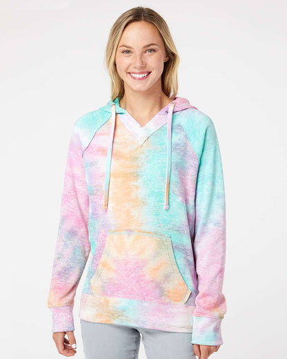 WomenÃ‚â€™s Courtney Burnout V-Notch Hooded Sweatshirt