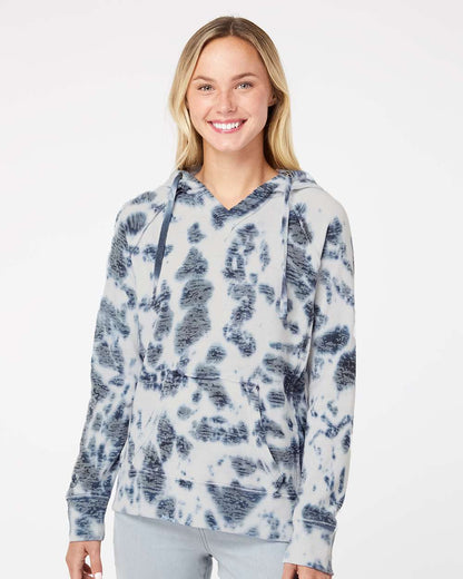 WomenÃ‚â€™s Courtney Burnout V-Notch Hooded Sweatshirt