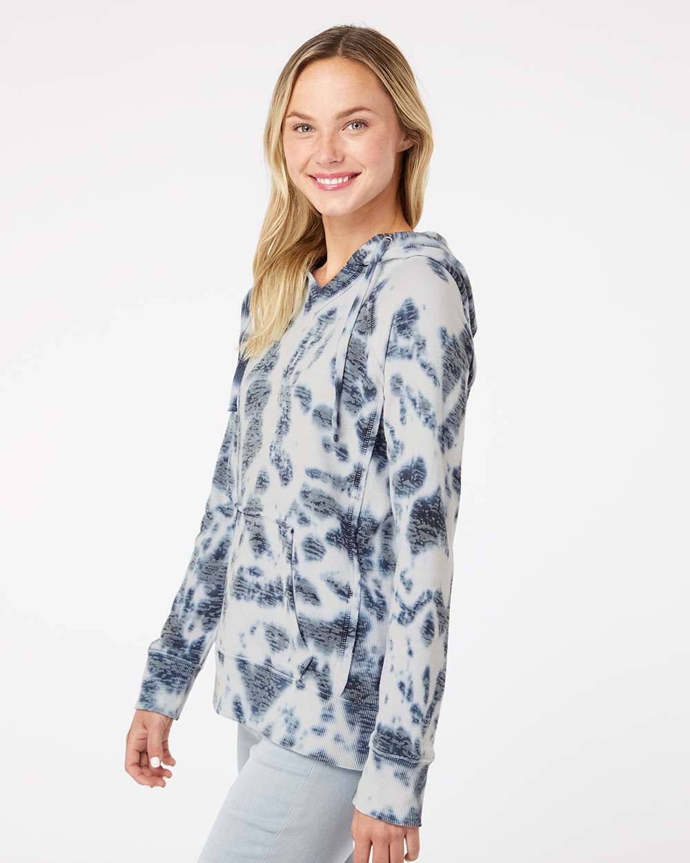 WomenÃ‚â€™s Courtney Burnout V-Notch Hooded Sweatshirt