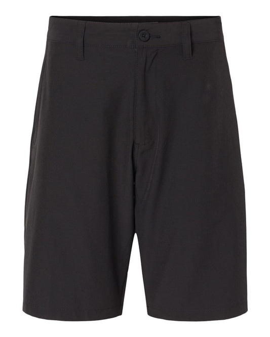 Burnside Men's World Core II Stretch Hybrid Quick Drying Modern Fit Short, Black 18, 36