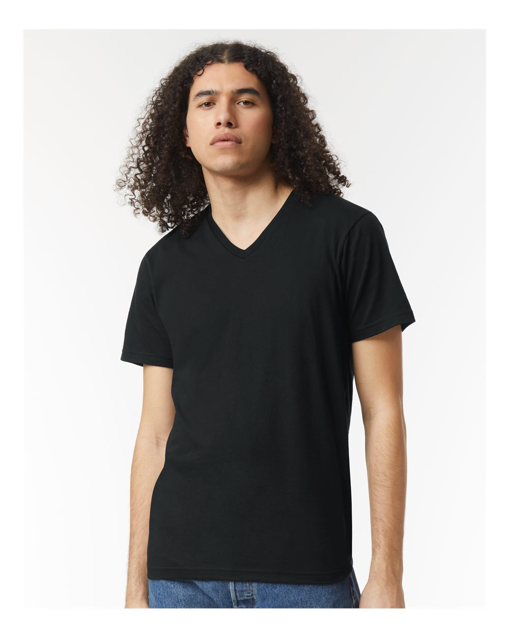 Unisex CVC V-Neck Tee
