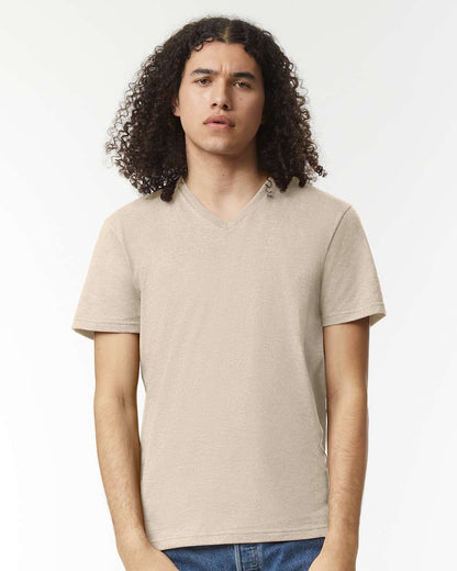 Unisex CVC V-Neck Tee