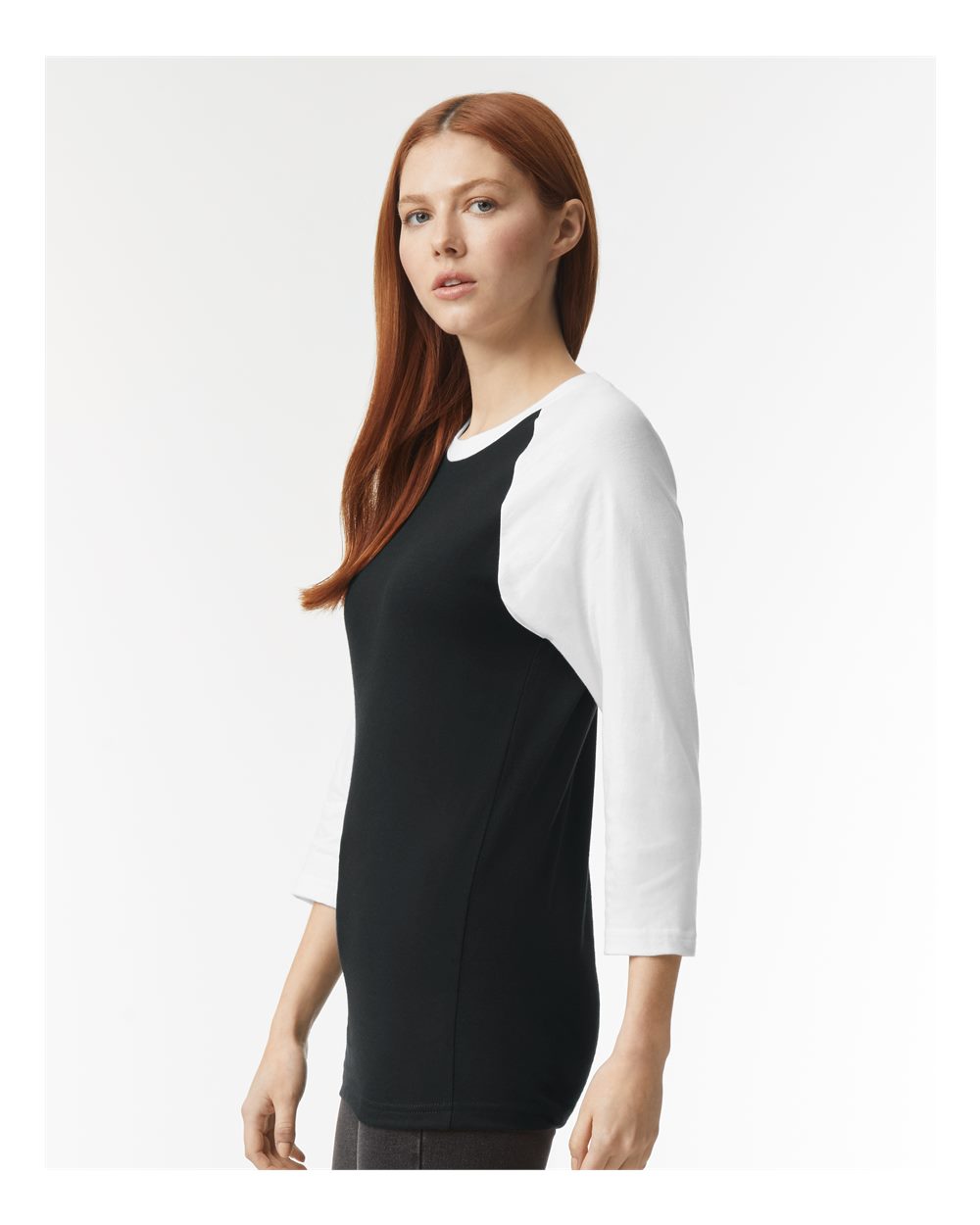 Unisex CVC Three-Quarter Sleeve Tee