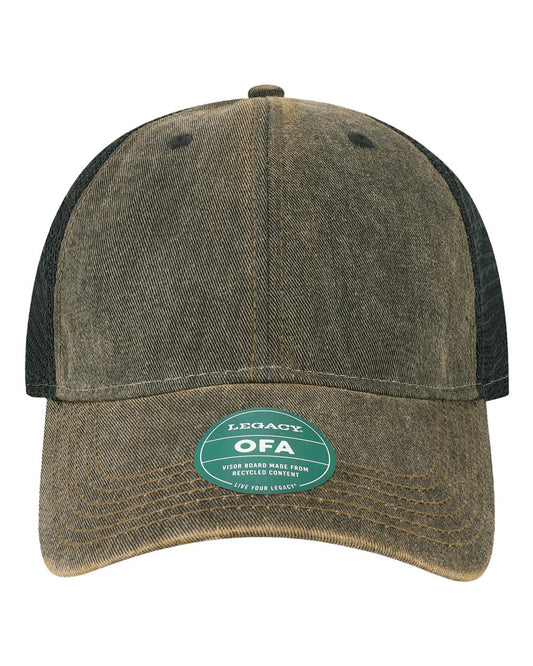 Legacy Old Favorite Trucker Cap, One Size, Black-Black