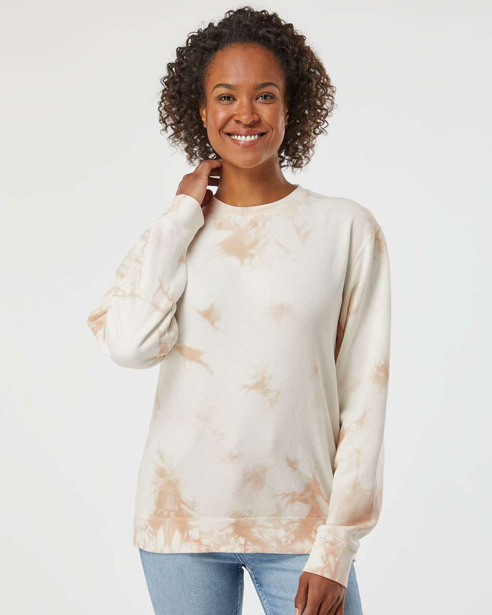 Unisex Midweight Tie-Dyed Crewneck Sweatshirt