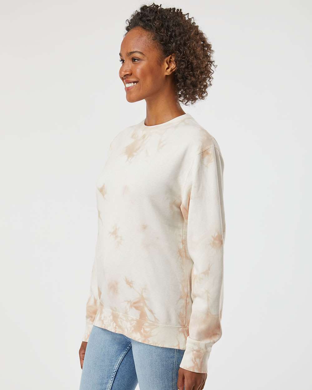 Unisex Midweight Tie-Dyed Crewneck Sweatshirt