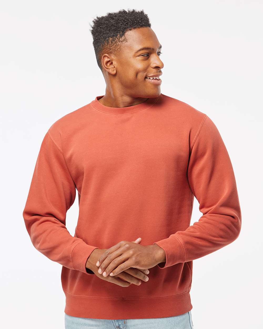 Independent Trading Co. Midweight Pigment-Dyed Crewneck Sweatshirt