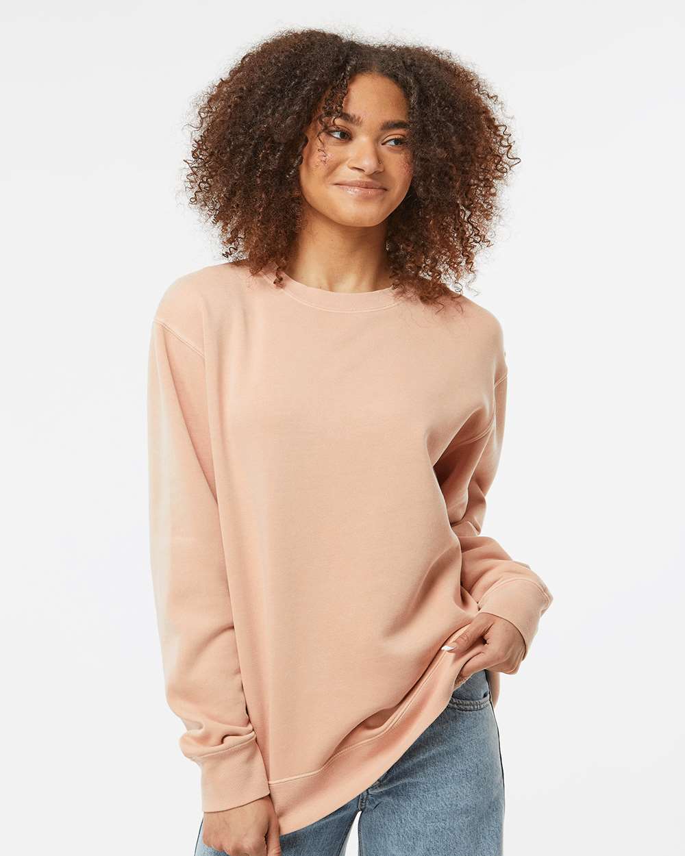 Independent Trading Co. Midweight Pigment-Dyed Crewneck Sweatshirt