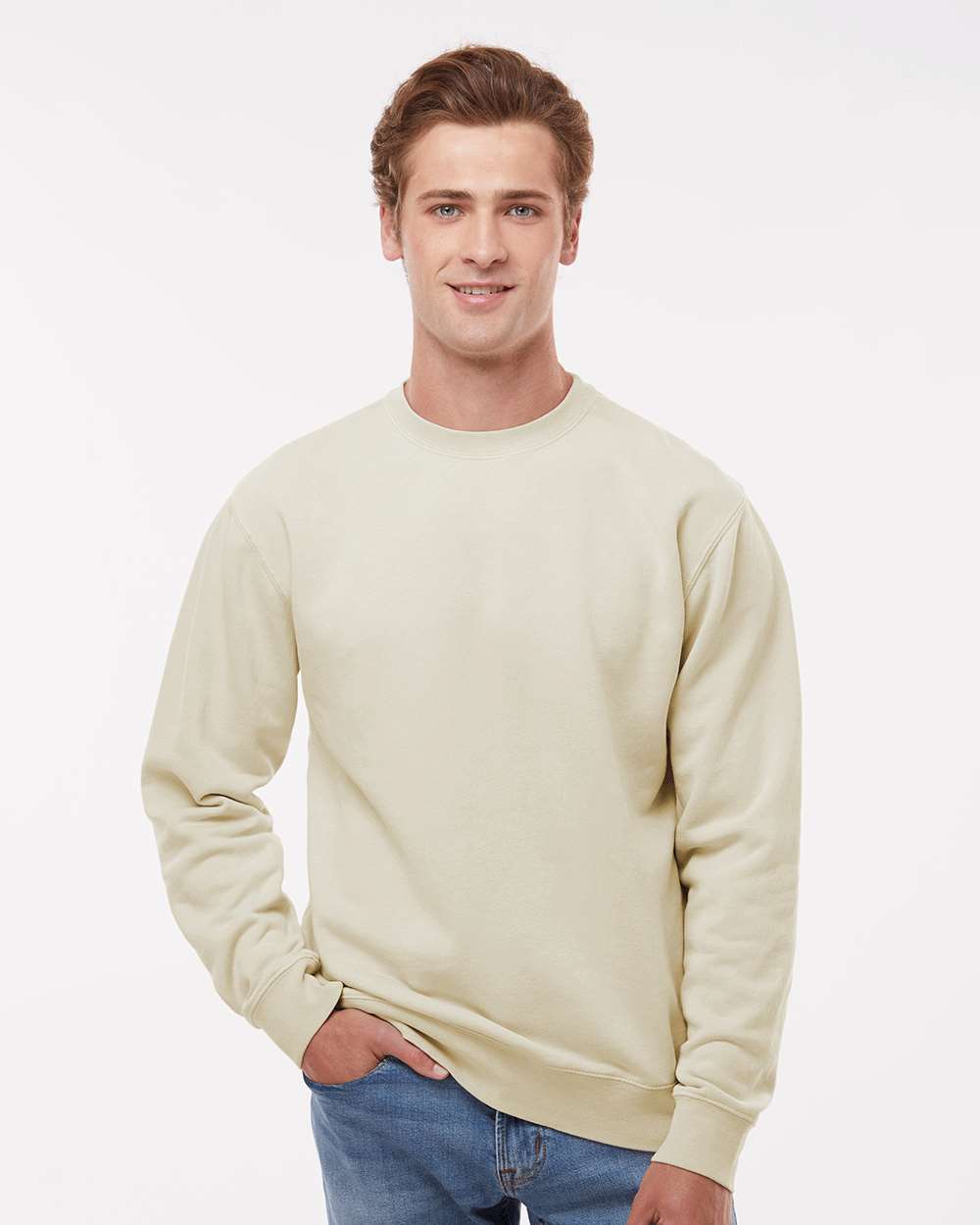 Independent Trading Co. Midweight Pigment-Dyed Crewneck Sweatshirt