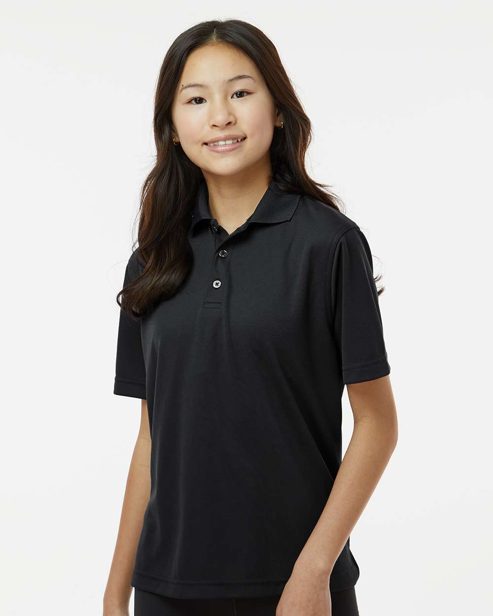 Youth Saratoga Performance Mini Mesh Polo
