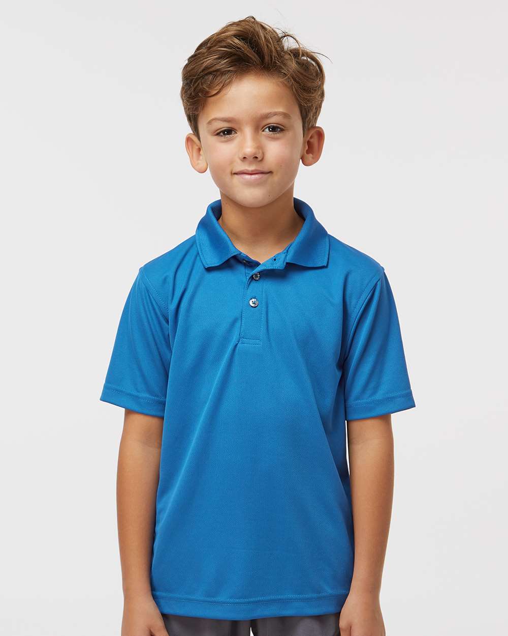 Youth Saratoga Performance Mini Mesh Polo