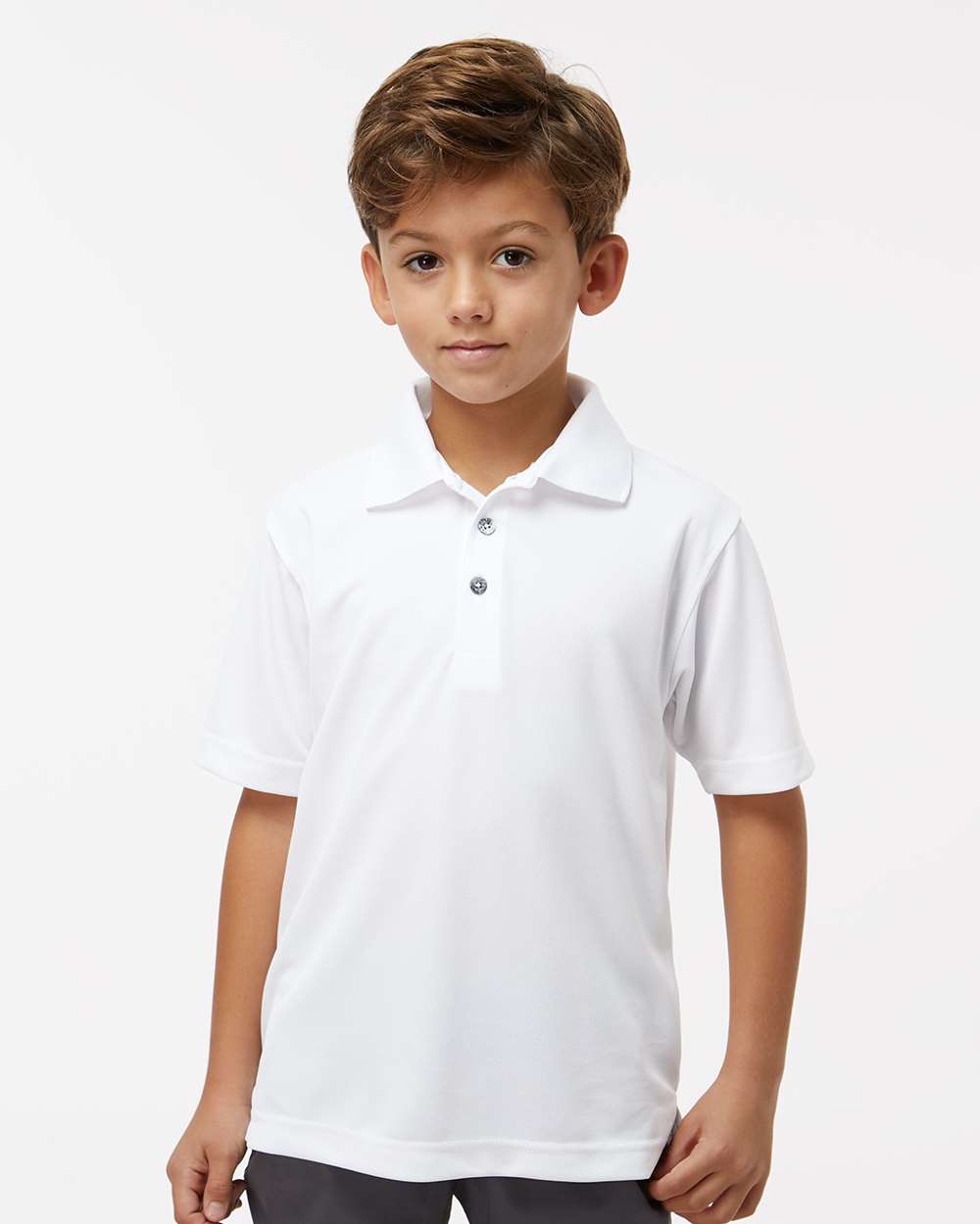 Youth Saratoga Performance Mini Mesh Polo
