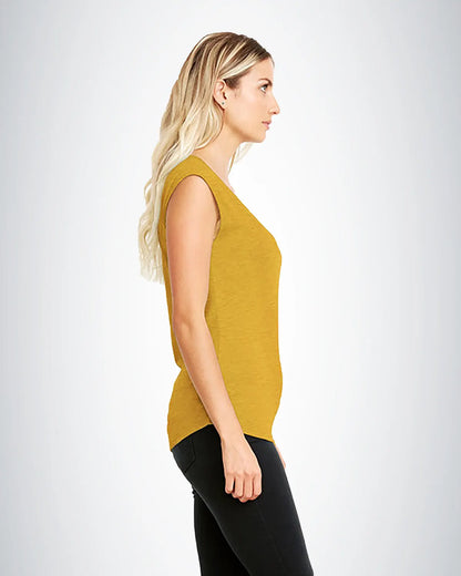 Next Level 5040 Women Festival Sleeveless Deep t-V-Neck T-Shirt